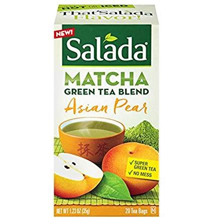 SALADA: Tea Green Matcha Blend Asian Pear, 20 Bg - 0020700411210