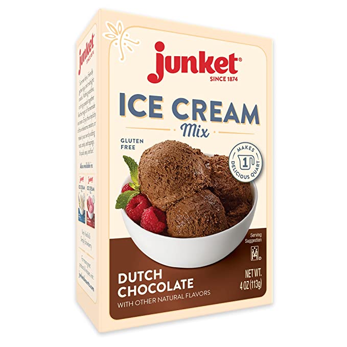 Junket Ice Cream Mix Dutch Chocolate, 4 oz - dutch