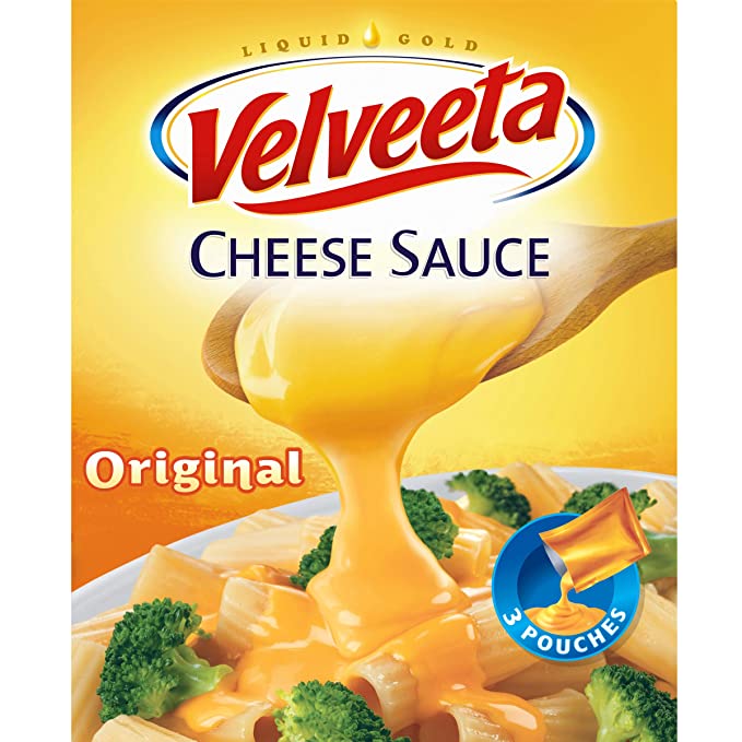  Velveeta Original Melting Cheese Sauce Pouches (3 ct Box, 4 oz Packets)  - 021000044429