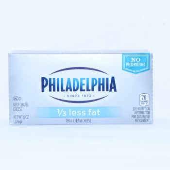 Kraft Philadelphia 1 / 3 Less Fat Neufchatel Cheese - 0021000612475