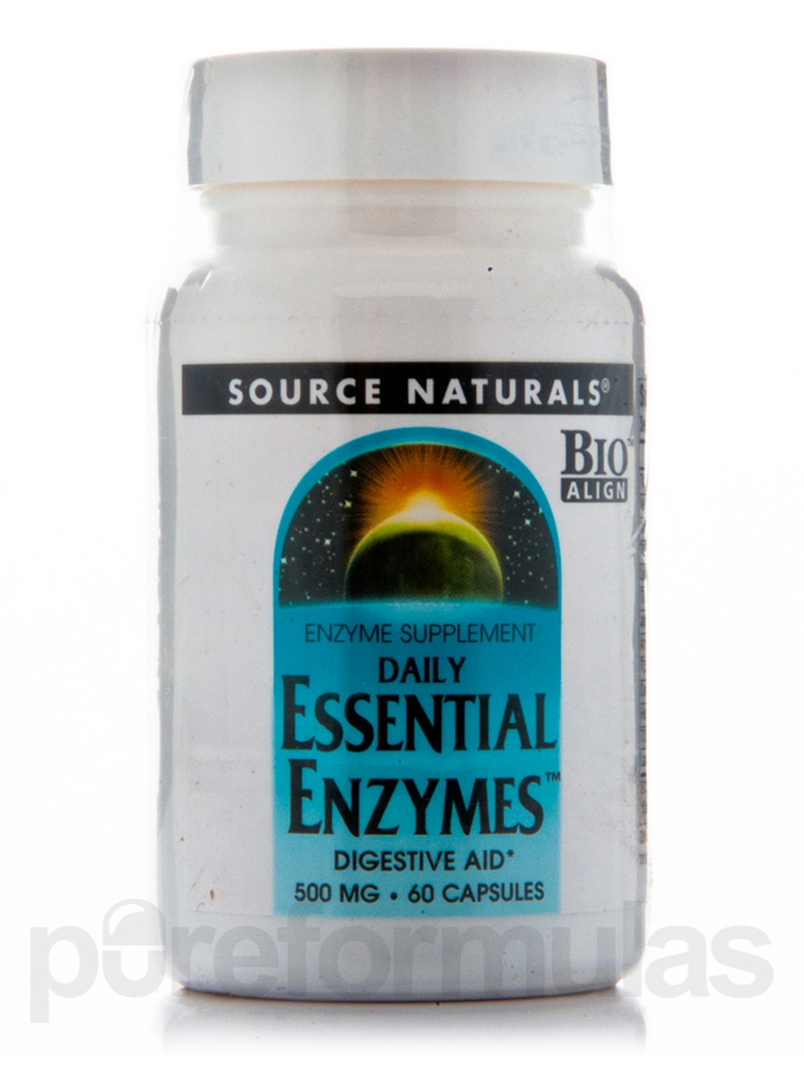 Source Naturals Daily Essential Enzymes Capsules, 60 Ct - 021078006596
