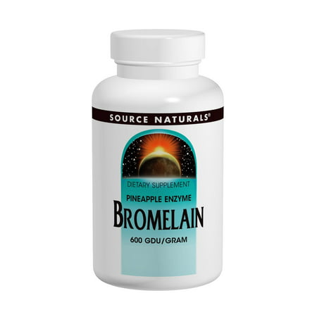 Source Naturals Bromelain 600 GDU/gm 500mg 60 Ct - 021078009061