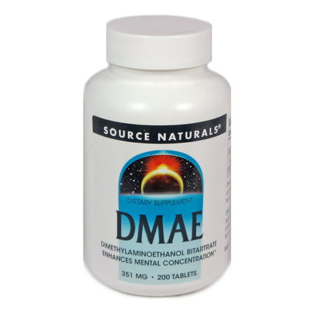 DMAE 351 mg By Source Naturals - 200 Tablets - 021078009689