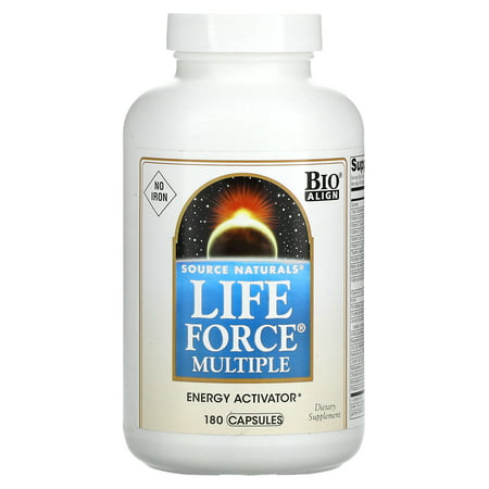 Life Force Multiple No Iron 180 Capsules Source Naturals - 021078014928