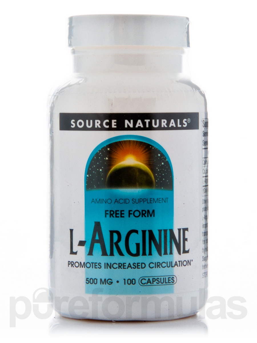 Source Naturals Source Naturals L-Arginine, 100 ea - 021078016878