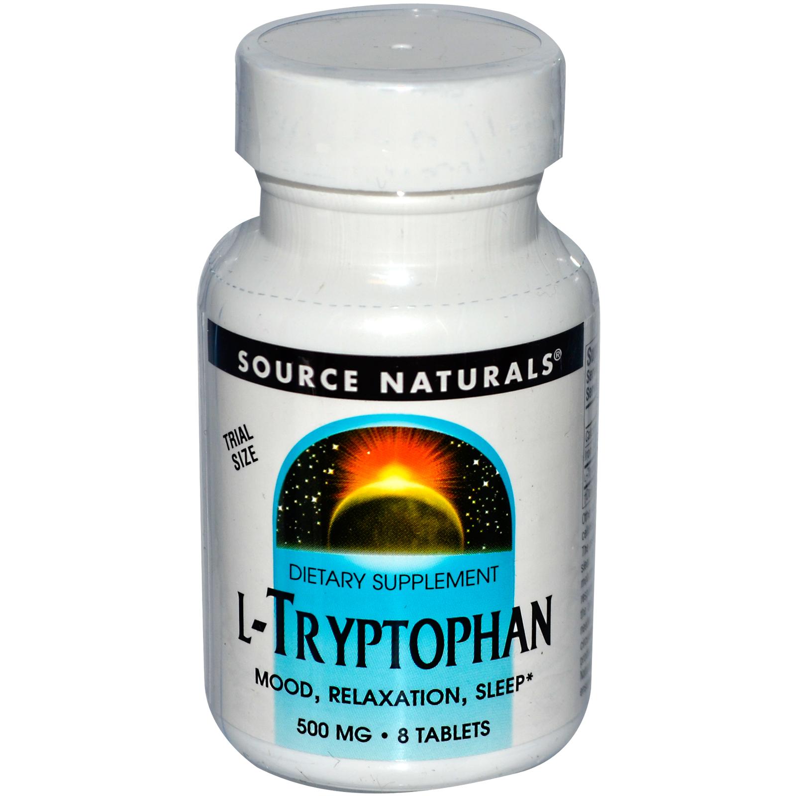 Source Naturals: L-Tryptophan, 500 mg 30 caps - 021078019831