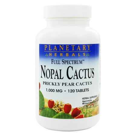 Planetary Herbals - Nopal Cactus Full Spectrum 1000 mg. - 120 Tablets - 021078105763