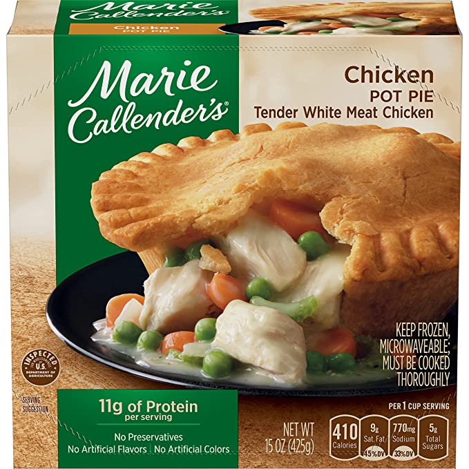  Marie Callender's Frozen Meal, Chicken Pot Pie, 15 oz  - 021131506919