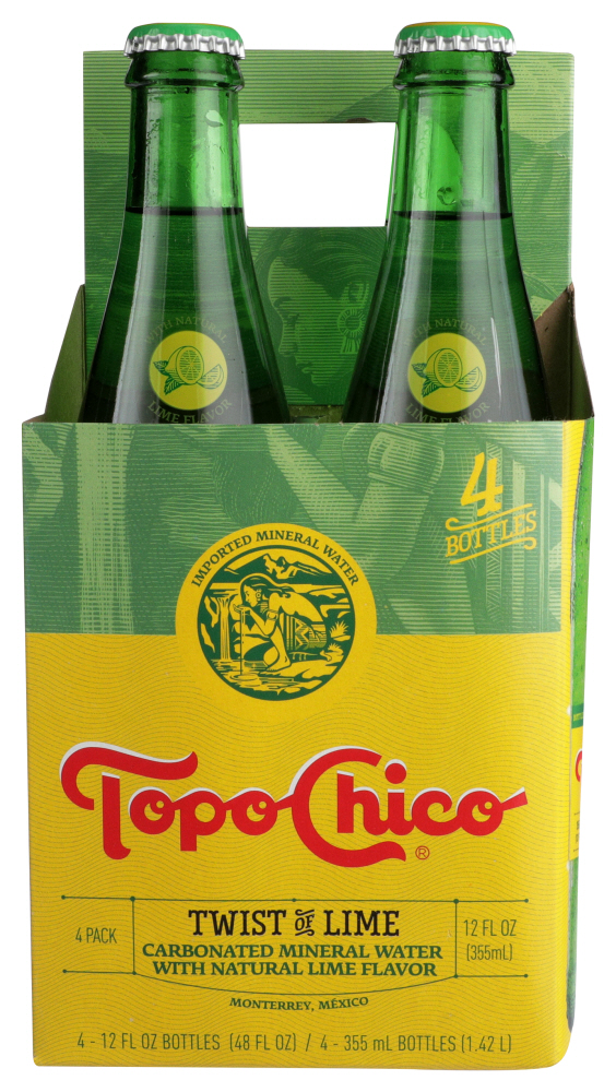 Topo Chico, Sparkling Water, Lime - 021136120448