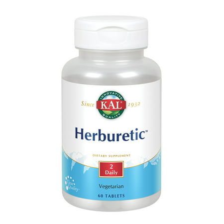KAL Herburetic | Herbal Formula for Healthy Fluid Balance Support | Potassium Parsley Juniper Berry Bromelain & More | Vegetarian | 60 Tablets - 021245729815