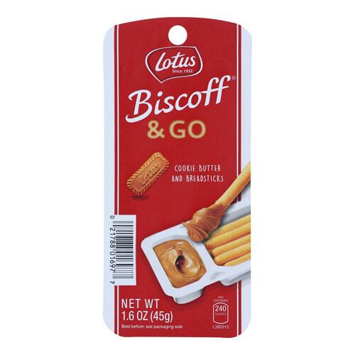 BISCOFF: Go Cookie Butter and Breadsticks, 1.6 oz - 0021788016977