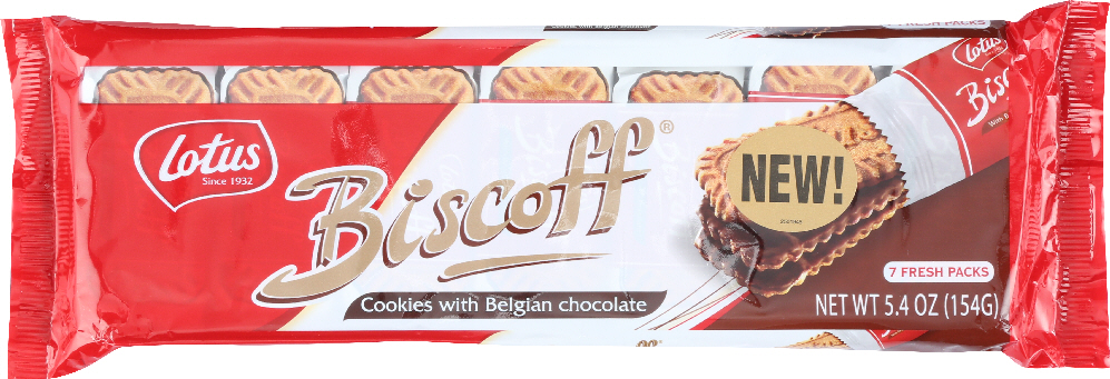 BISCOFF: Cookies with Belgian Chocolate, 5.4 oz - 0021788506744