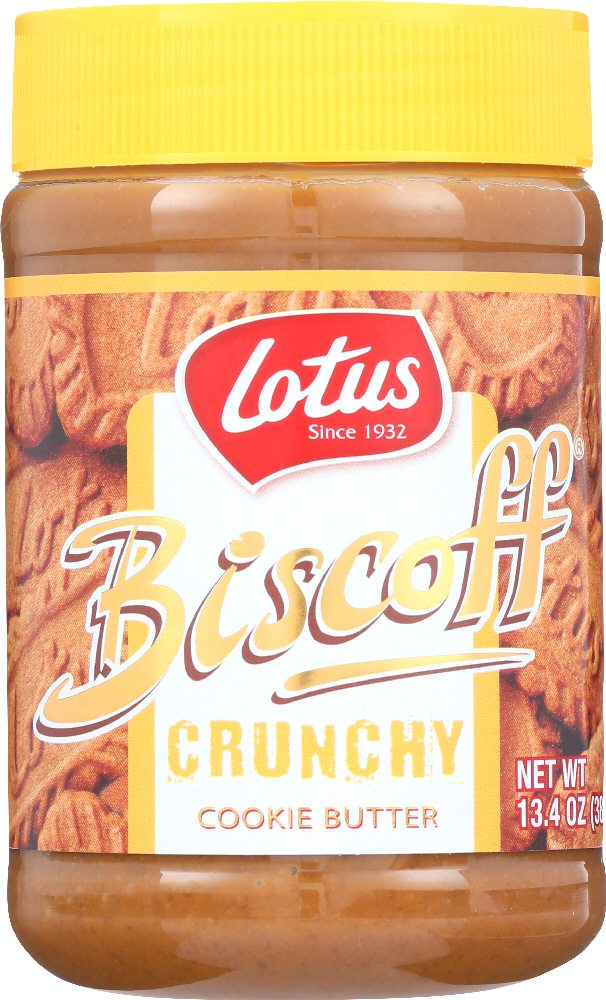 BISCOFF: European Cookie Spread Crunchy, 13.4 oz - 0021788516941