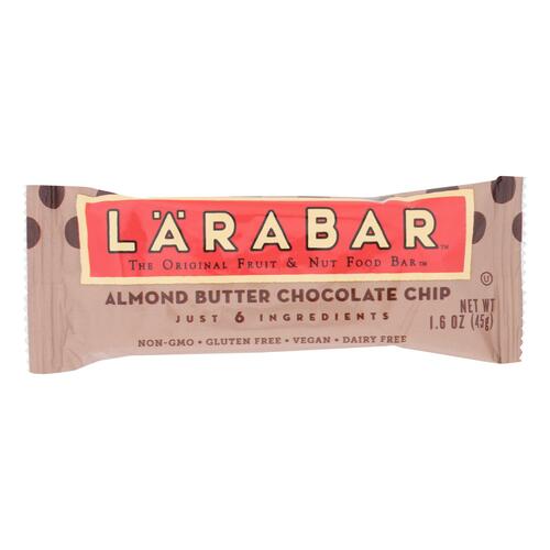 Larabar - Original Fruit And Nut Bar - Almond Butter Chocolate Chip - Case Of 16 - 1.6 Oz. - 0021908103013