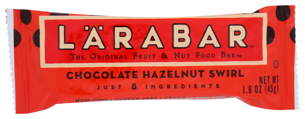 LARABAR: Chocolate Hazelnut Swirl Bar, 1.6 oz - 0021908103044