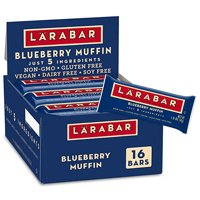 Larabar Bluberry Muffin, Gluten Free Vegan Fruit & Nut Bars, 16 ct - 021908405162
