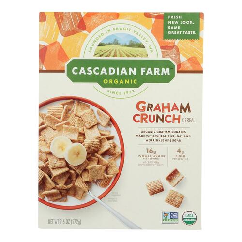 Cascadian Farm Organic Cereal - Graham Crunch - Case Of 10 - 9.6 Oz - 0021908407241