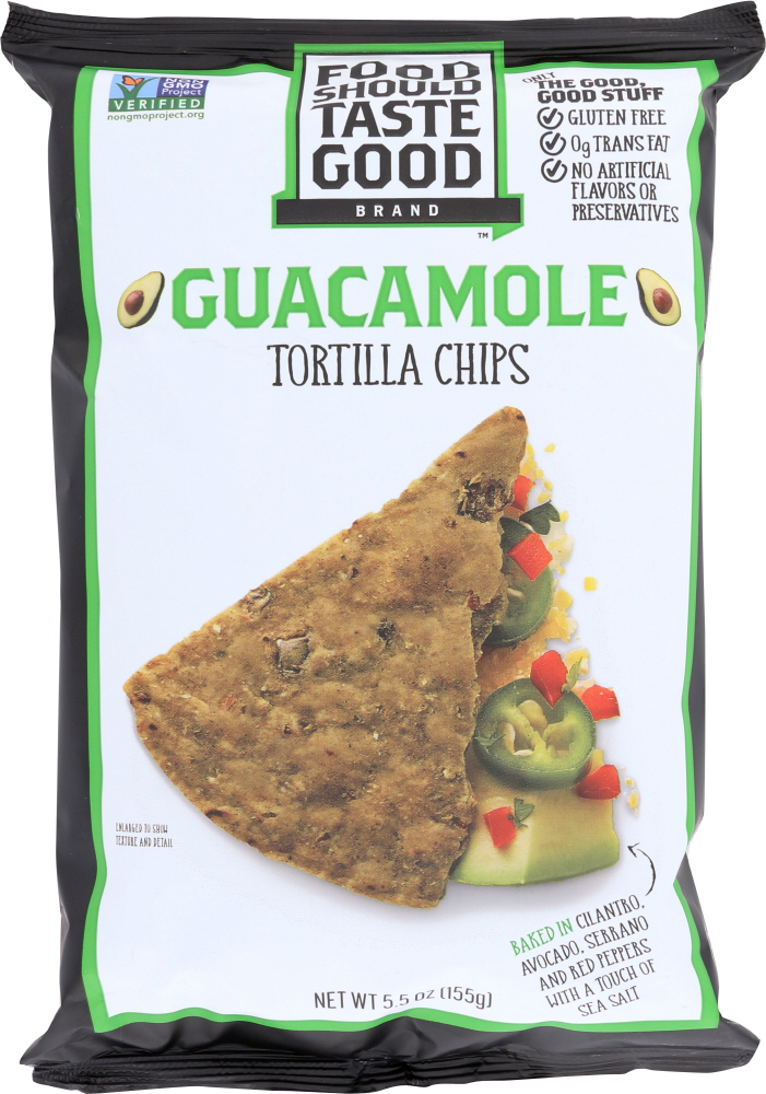 FOOD SHOULD TASTE GOOD: Guacamole Tortilla Chips, 5.5 oz - 0021908437910