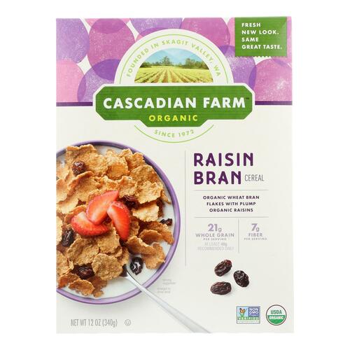 Cascadian Farm Organic Raisin Bran Cereal - unsalted