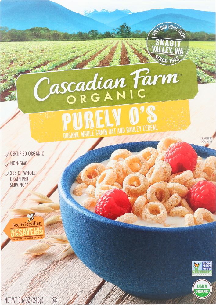 CASCADIAN FARM: Purely O’s Cereal, 8.6 oz - 0021908455587