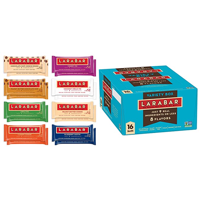 Larabar Variety Pack, Gluten Free Vegan Fruit & Nut Bars, 1.7 oz, 16 ct - 021908472270