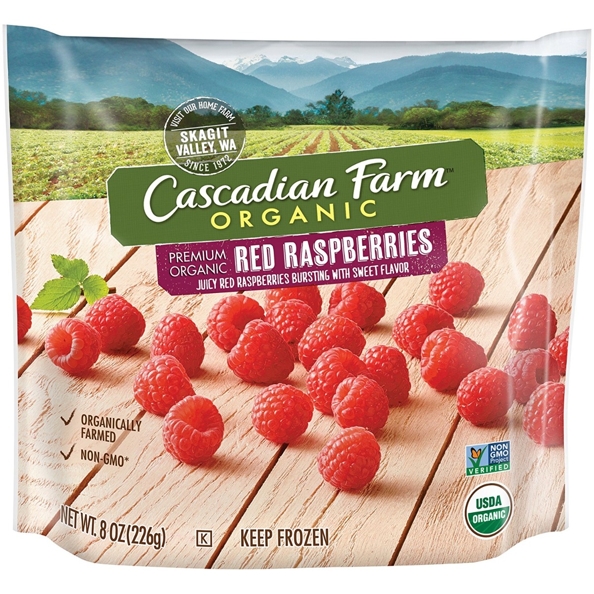 Cascadian Farm Organic Red Raspberries - 00021908477138