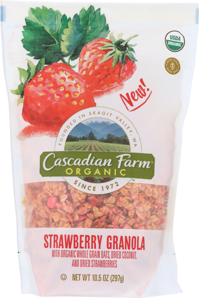 Cascadian Farm Organic Strawberry Granola - 00021908498270