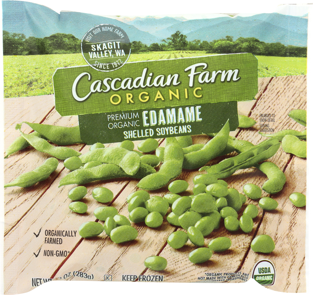 CASCADIAN FARMS: Frozen Shelled Edamame, 10 oz - 0021908503479