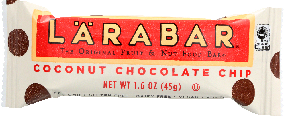 LARABAR: Fruit and Nut Food Bar Coconut Chocolate Chip, 1.6 oz - 0021908508979