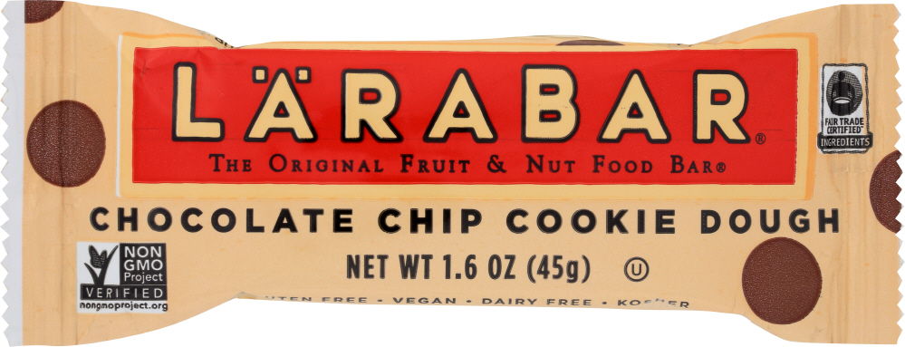Larabar Chocolate Chip Cookie Dough Fruit & Nut Bar - 00021908509372