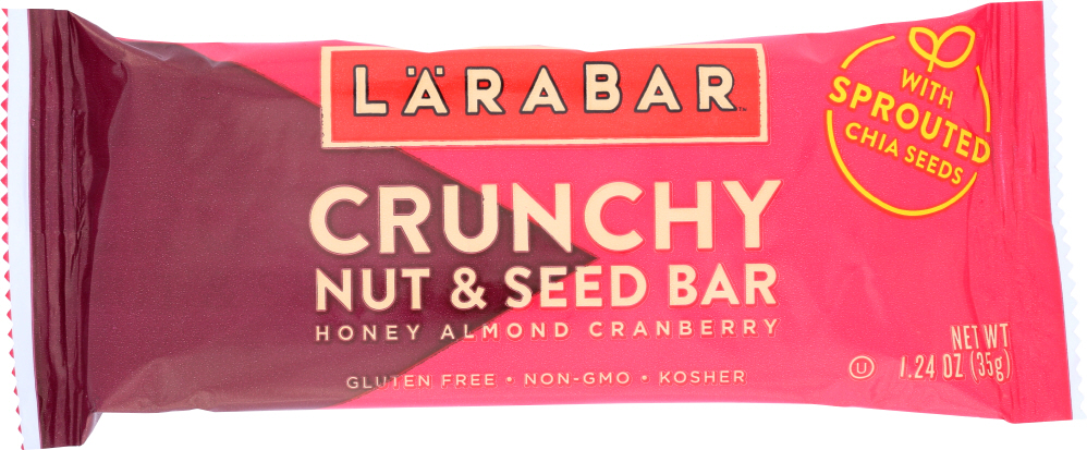 LARABAR: Bar Crunchy Honey Almond Cranberry, 1.24 oz - 0021908514673
