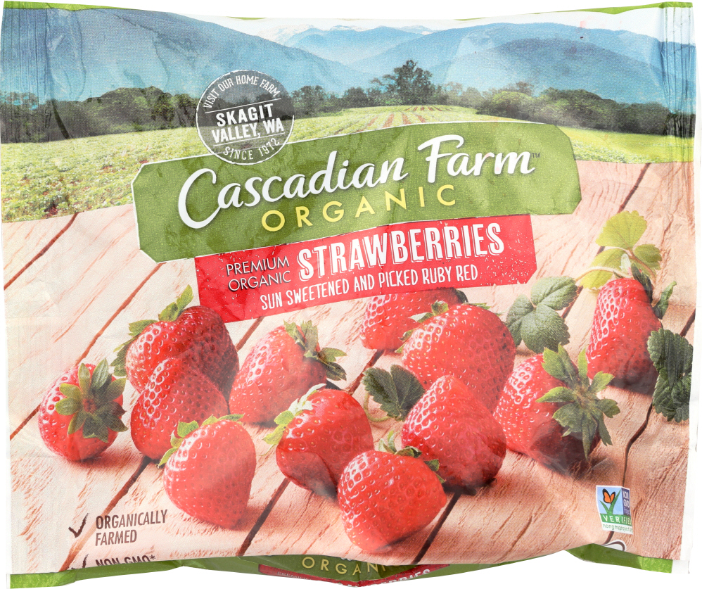 CASCADIAN FARMS: Frozen Strawberries, 10 oz - 0021908543017