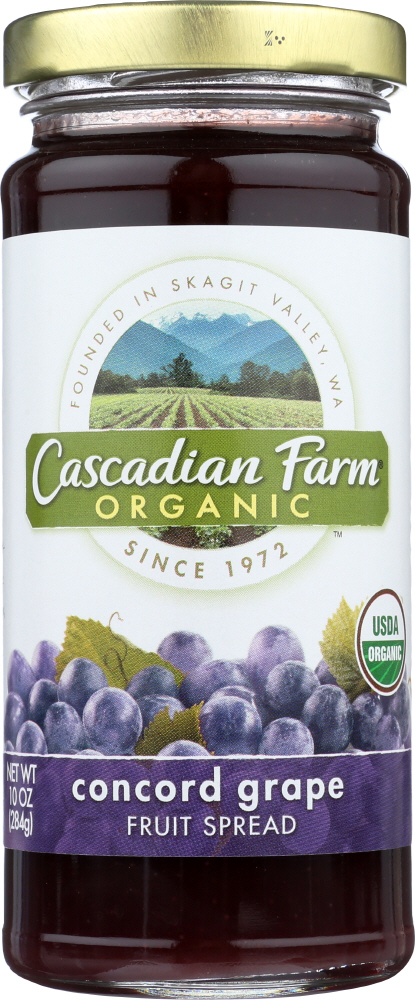 CASCADIAN FARMS: Fruit Spread Concord Grape, 10 oz - 0021908632063