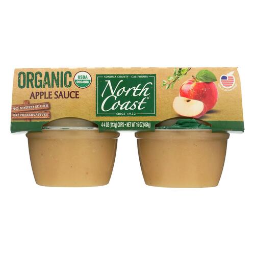 North Coast Organic Applesauce - Case Of 12 - 4/4 Oz - apple