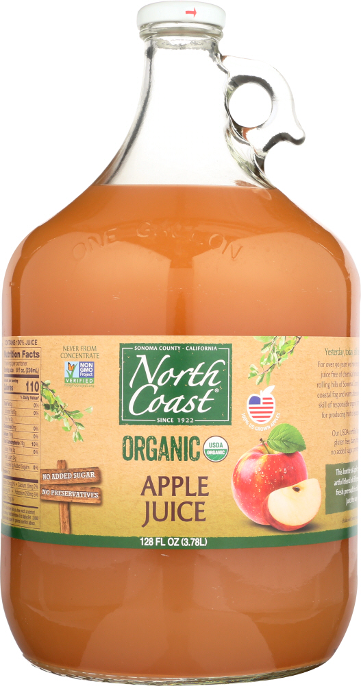 NORTH COAST: Organic Apple Juice, 128 fl oz - 0022014128402