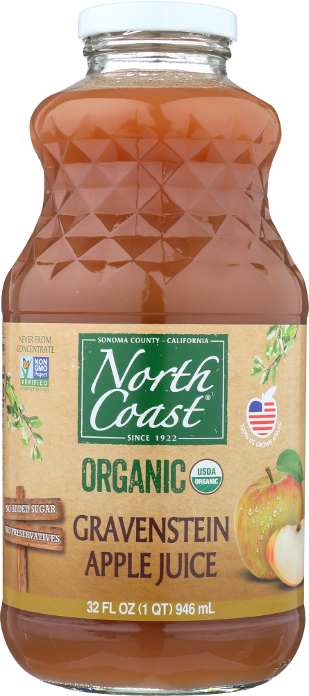 NORTH COAST: Juice Gravenstein Apple Organic, 32 oz - 0022014320608