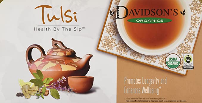  Davidson's Tea Single Serve Assorted Tulsi, 100-Count Tea Bags  - 022045011001