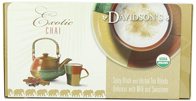  Davidson's Tea Single Serve Classic Chai, 100-Count Tea Bags  - 022045011223