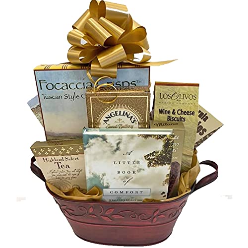  Gifts Fulfilled Get Well Gift Baskets for Men, Women, Teens, Kids with Puzzle Books and Snacks (Comfort Get Well Basket)  - 022228294047