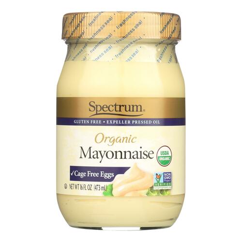 Spectrum Naturals Organic Mayonnaise With Cage Free Eggs - 16 Oz. - spectrum
