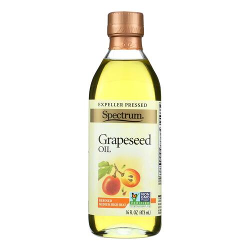 SPECTRUM NATURALS: Refined Grapeseed Oil, 16 oz - 0022506002852