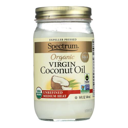 Spectrum Naturals Unrefined Organic Virgin Coconut Oil - Case Of 12 - 14 Fl Oz. - 0022506105614