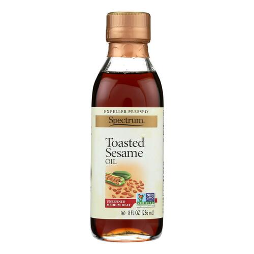 SPECTRUM NATURALS: Oil Sesame Toasted Unrefined, 8 oz - 0022506125056