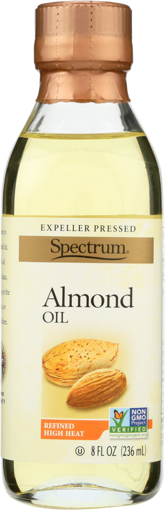 SPECTRUM NATURALS: Refined Almond Oil, 8 oz - 0022506130050