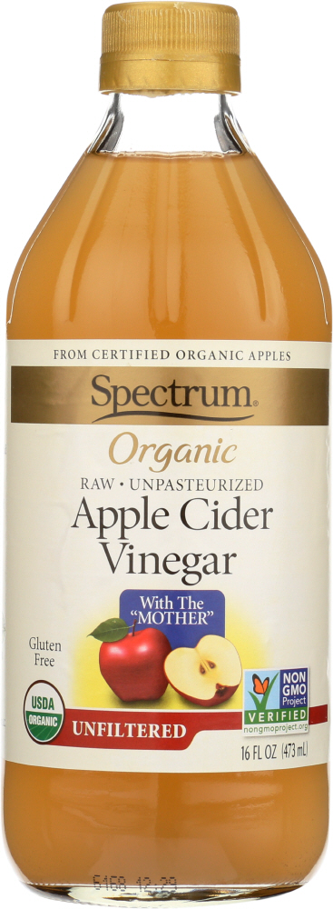 Spectrum Naturals Organic Unfiltered Apple Cider Vinegar - Case Of 12 - 16 Fl Oz. - 022506270169