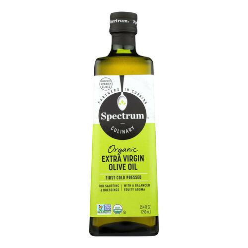 Spectrum Naturals Organic Unrefined Extra Virgin Olive Oil - 25.4 Fl Oz. - 022506421752