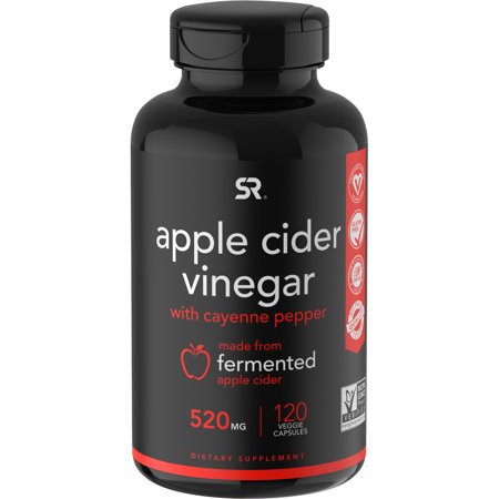 Sports Research Apple Cider Vinegar with Cayenne Pepper, 520 mg, 120 Veggie Capsules - 023249012238