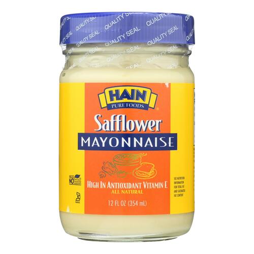 Hain Mayonnaise - Safflower - Case Of 12 - 12 Oz. - 023254313016