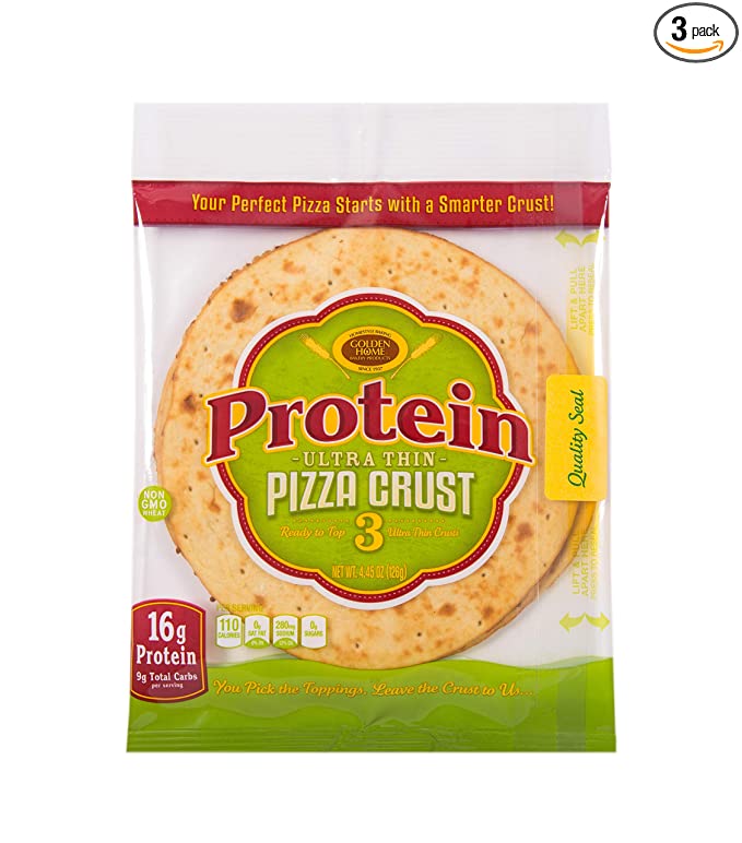  Golden Home Bakery Products Protein Ultra Thin Pizza Crust, 7