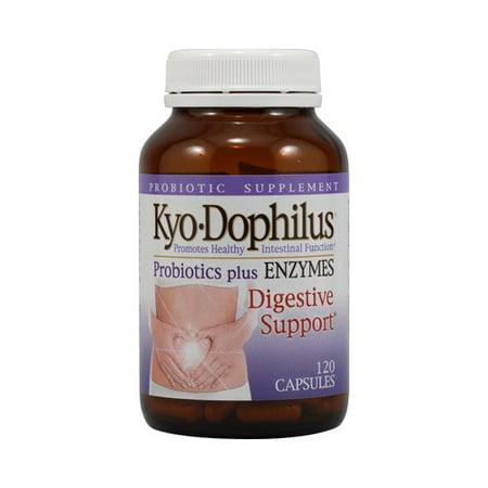 Kyo-Dophilus Enzyme+ Probiotic 2 Billion CFU 120 Capsules Kyolic - 023542602426